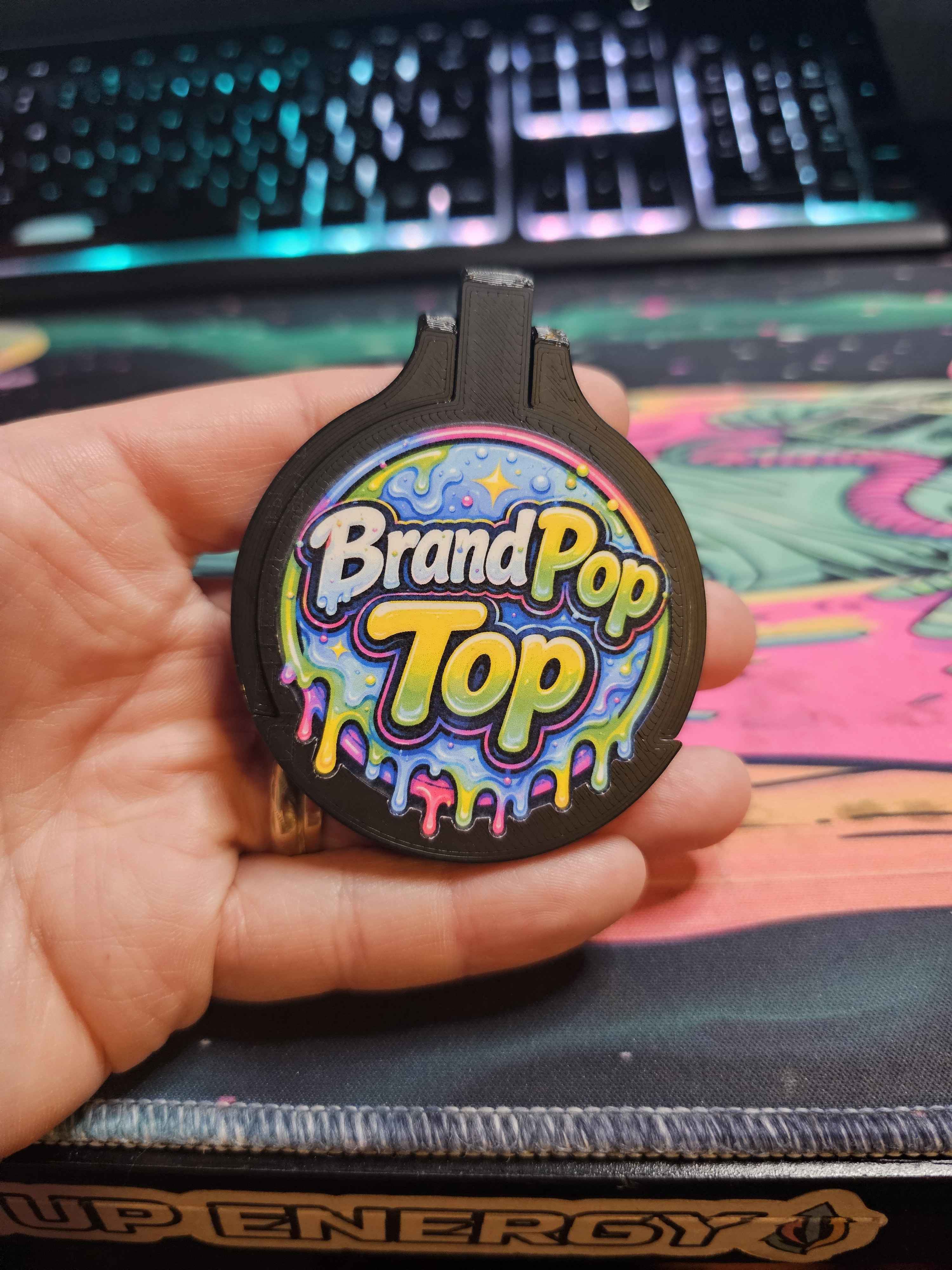 BrandPop Top - 3D Printed Can Cover