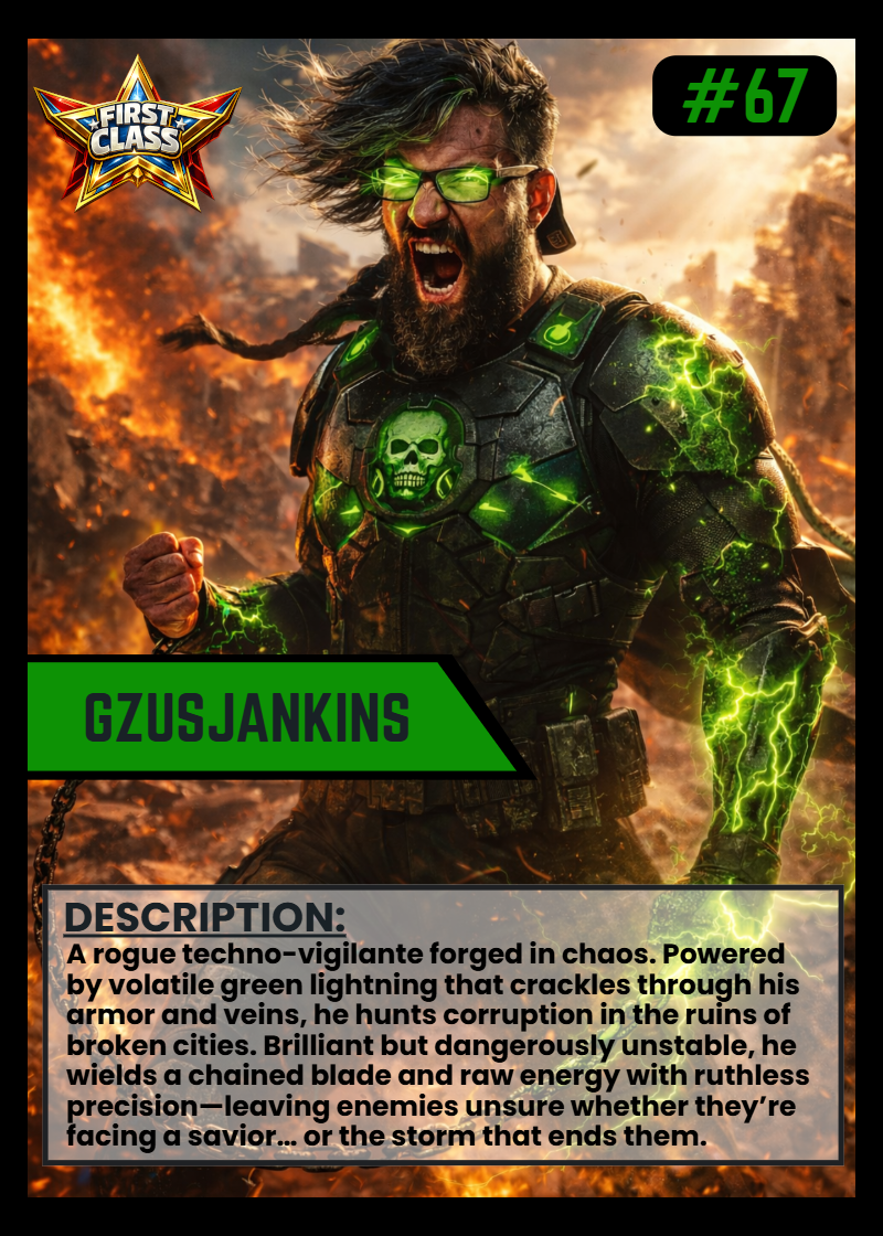 Custom SuperHero/Villian Card 3pk