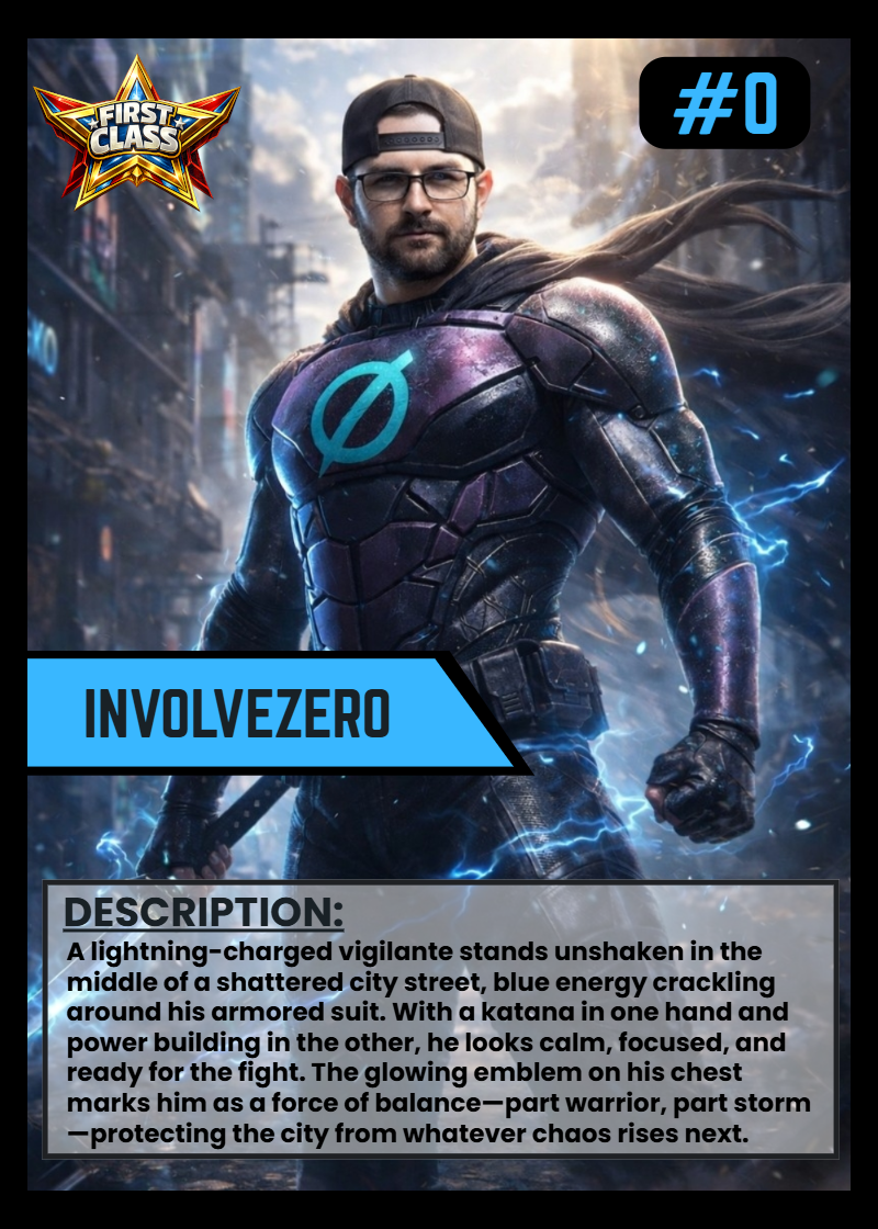 Custom SuperHero/Villian Card 3pk