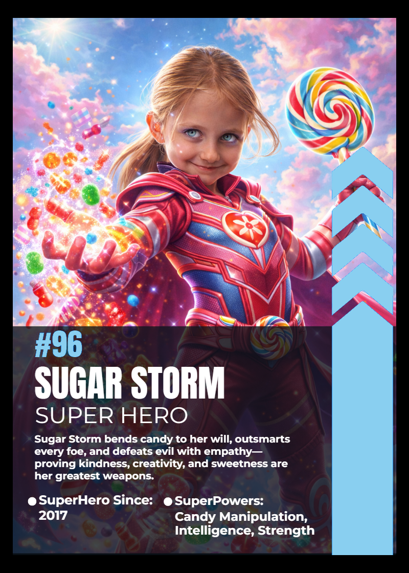 Custom SuperHero/Villian Card 3pk