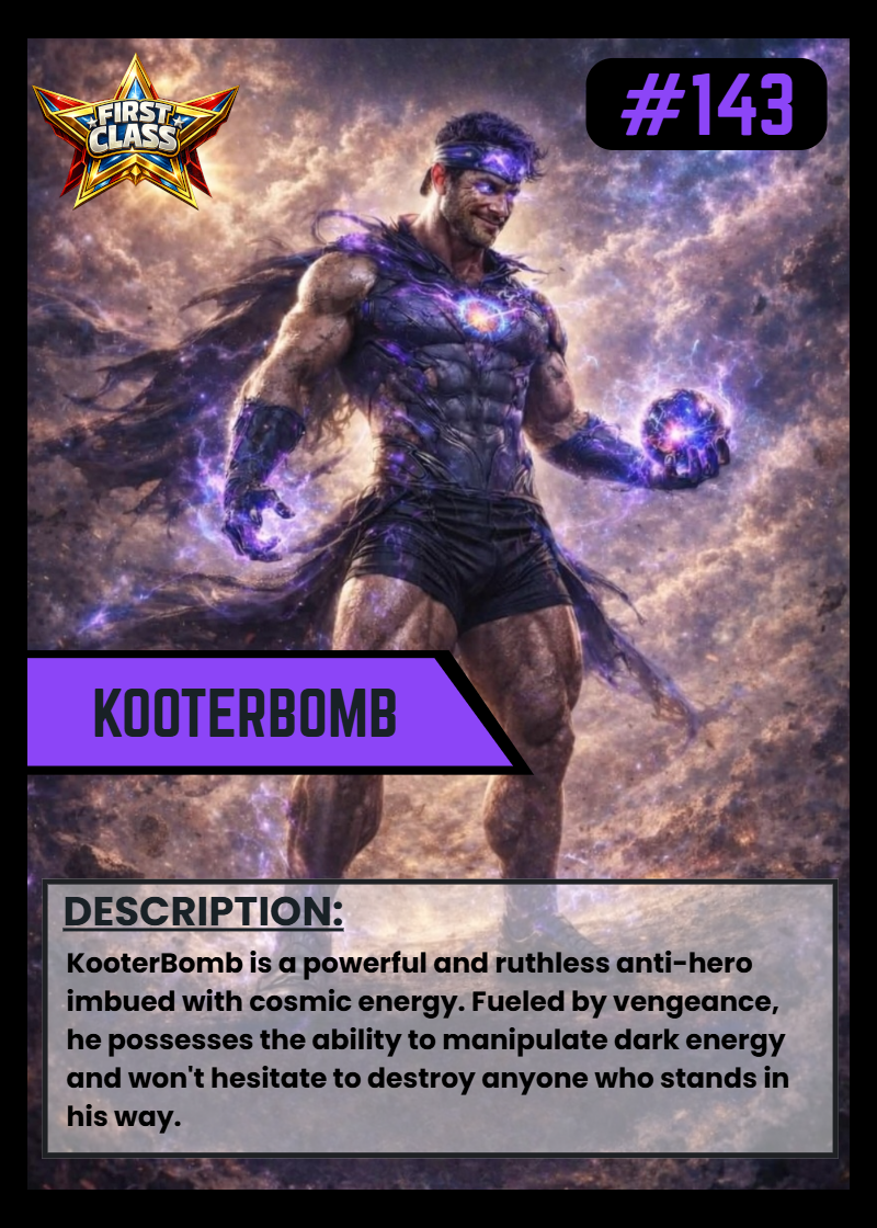 Custom SuperHero/Villian Card 3pk