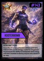Custom SuperHero/Villian Card 3pk