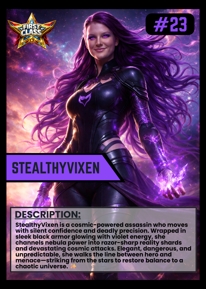 Custom SuperHero/Villian Card 3pk