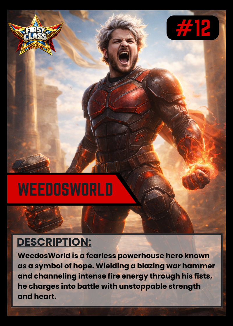 Custom SuperHero/Villian Card 3pk